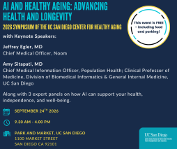UC San Diego AI and Healthy Aging Symposium