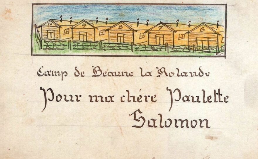 Drawing of camp de Beaune La Rolande.