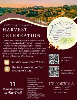 Harvest Celebration at the De Portola Wine Trail