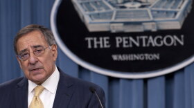 Secretary of Defense Leon Panetta speaks about the Defense Strategic Review, outlining defense budget priorities and cuts, during a press briefing at the Pentagon on Jan. 5.