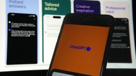 This photo, in New York, Thursday, May 18, 2023, shows the ChatGPT app on an iPhone. The free app started to become available on iPhones in the U.S. on Thursday and will later be coming to Android phones. Unlike the web version, you can also ask it questions using your voice.