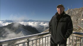 Richard Bangs stands at Mt. Pilatus in Switzerland. 