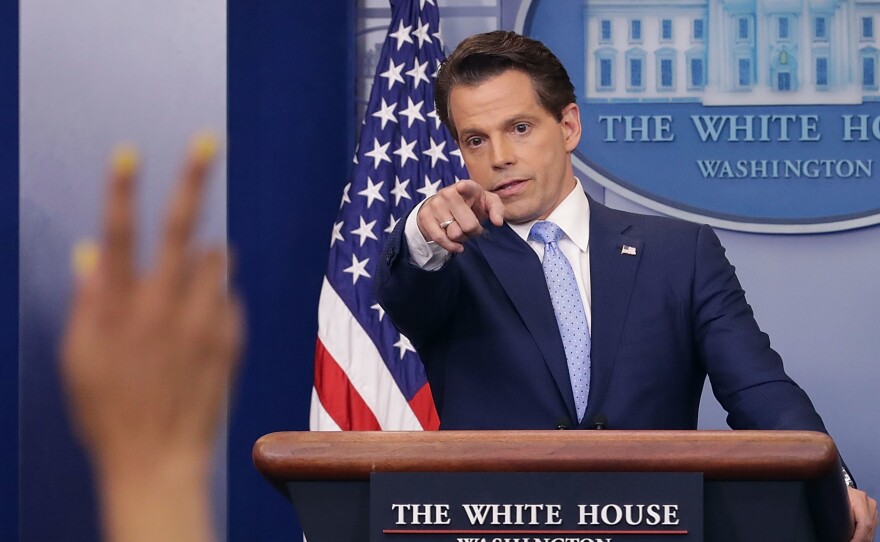 Anthony Scaramucci, whose tenure at the White House was short but attention-getting, made a splash in the first round of voting in the NPR Top Political Story of the Year Bracket.