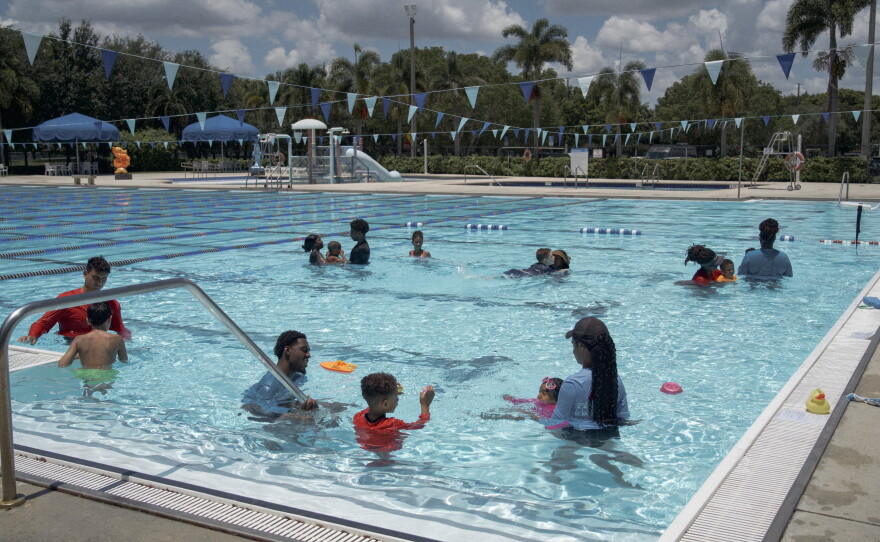 The adaptive swim lessons at the YMCA of South Florida serve more than 600 children with disabilities, but the program is overwhelmed with requests. Jones says she hopes the state will provide more funding to help facilities like theirs meet the need.