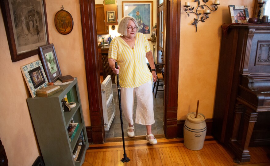 Barbara Woodward's bumpy ride was just the beginning of a difficult journey. She had shattered her femur and had trouble healing after an emergency surgery. In May, Woodward had a full hip replacement in Kansas City, Kan.