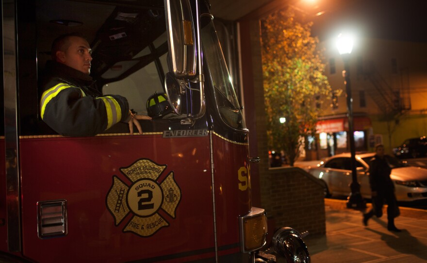 Capt. Joe McClean heads out on a call — which turned out to be a false alarm.