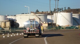 As much as 500,000 gallons of fuel leaked below this Mission Valley Terminal in the 1980s, contaminating the groundwater below.