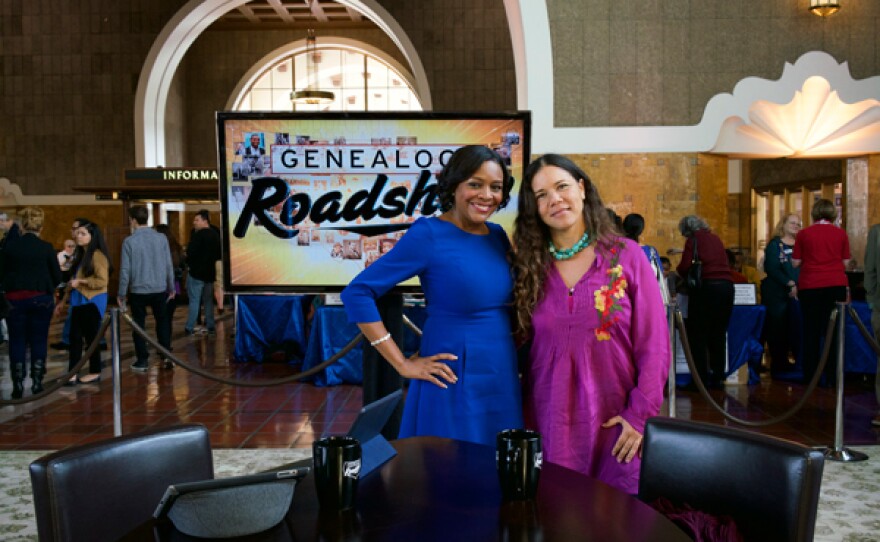 Kenyatta Berry and Urana Jackson at Los Angeles Union Station.
