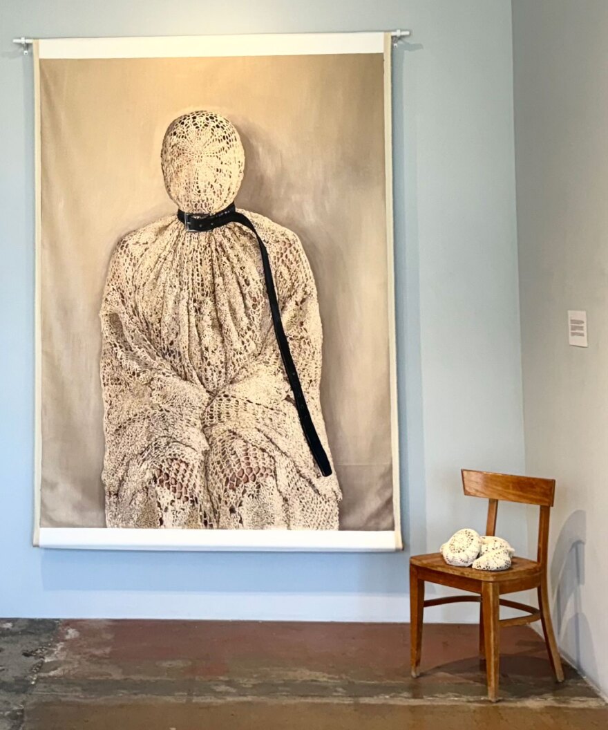 Art by Leila Khalilzadeh Aghdami is shown installed at Art Produce in North Park in an undated photo.