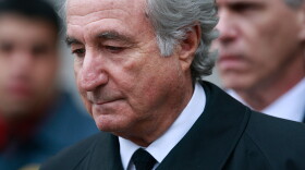 Financier Bernard Madoff arrives at Manhattan Federal court on March 12, 2009 in New York City.