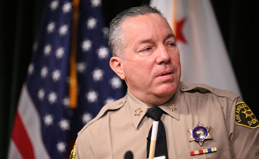 Critics argue the leader of the Los Angeles County Sheriff's Department, Alex Villanueva, has failed to root out extremism in the ranks.