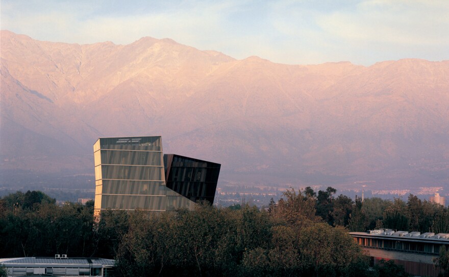 Alejandro Aravena, winner of this year's Pritzker Architecture Prize, "understands materials and construction, but also the importance of poetry and the power of architecture to communicate on many levels," the jury citation states. Above, Aravena's 2005 Siamese Towers, which he designed for his alma mater, Universidad Católica de Chile.