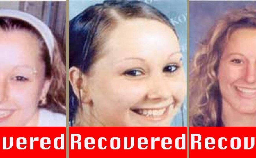 Undated handout pictures provided by the Federal Bureau of Investigation, on Tuesday shows Amanda Berry.The photo on the right has been aged progressed to show Amanda Berry at age 20.