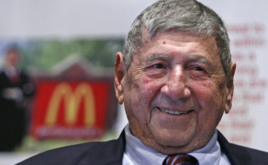 Big Mac creator Jim Delligatti attends his 90th-birthday party in 2008.