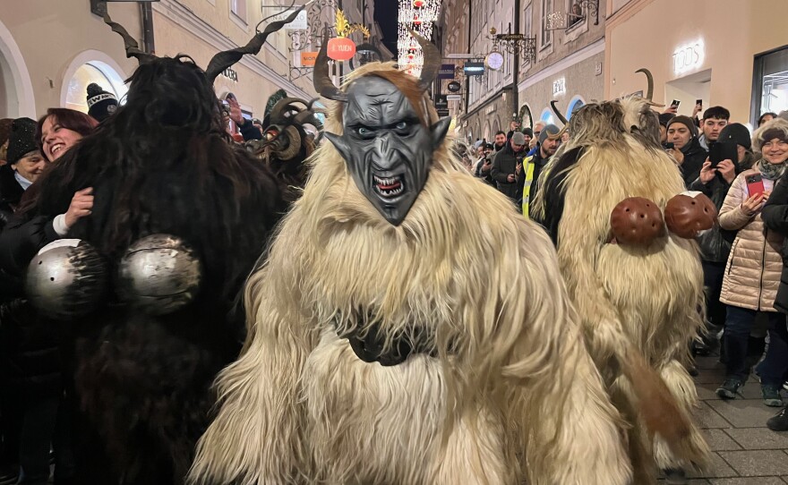 Krampuses take part in the annual Krampuslauf or "Krampus Run" on the evening of the Feast of St. Nicholas in the Austrian city of Salzburg. The tradition is centuries-old in the eastern parts of the European Alps.