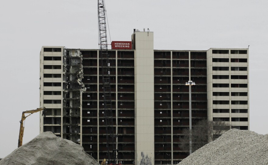The last high rise at Chicago's Cabrini-Green public housing complex was demolished in 2011.