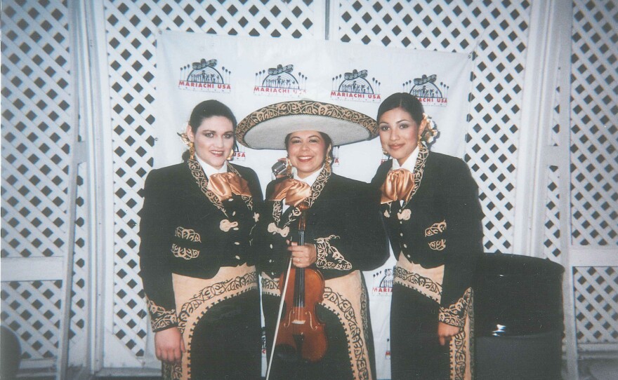 Leonor Perez (center) at a performance of Mariachi Mujer 2000 at the Hollywood Bowl last year. 