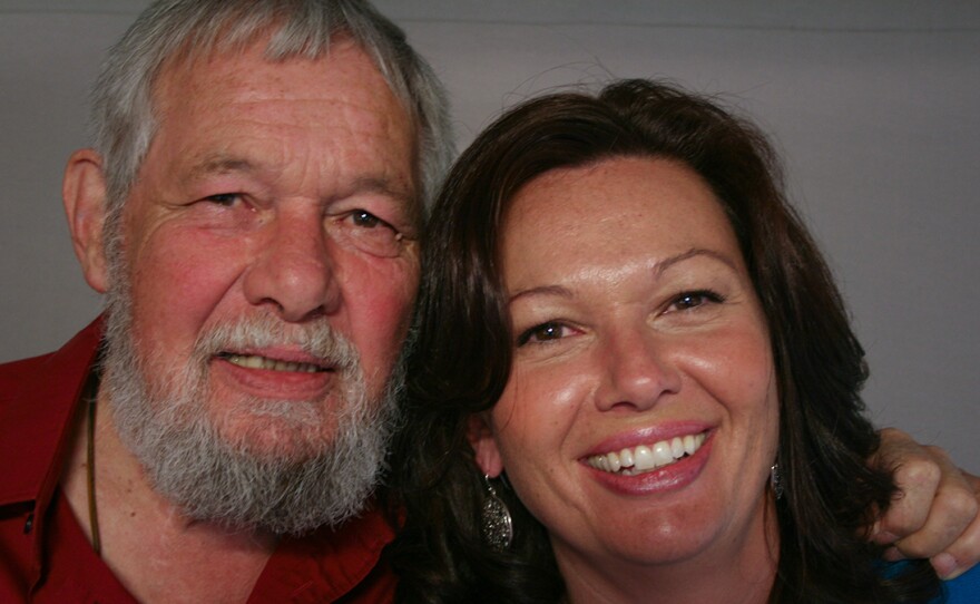 Bill Sayenga and his daughter, Ellen Riek, during their recent visit to StoryCorps, where he shared some wisdom learned from his mom.