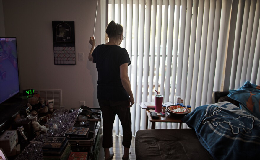 Debbie Willson did everything she could to keep her home cool. She kept the shades drawn and the swamp cooler on as much as she could afford. But the month that Adam died,  the swamp cooler broke down. Debbie's brother was shocked when he came to visit, she says: "He goes, 'it feels like it's 130 in here!'"