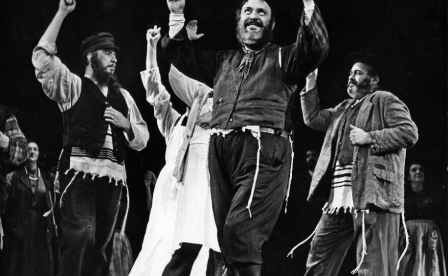 Zero Mostel performs “Tradition” in the 1964 Broadway production of "Fiddler on the Roof."