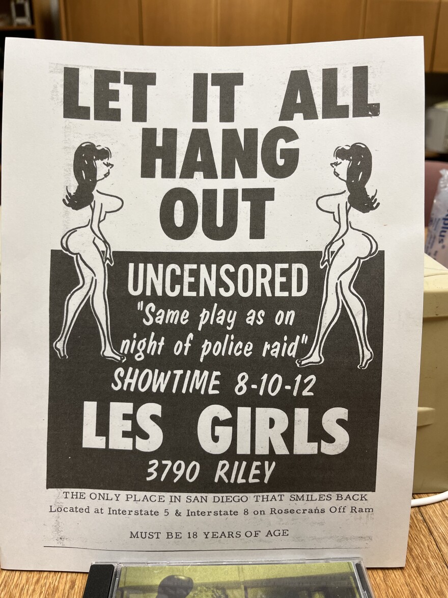 One of the ads for the play "Let It All Hang Out" at Les Girls from around 1970.
