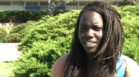 Edith Okello, 15, lived in a refugee camp in Uganda for 10 years before moving to San Diego.