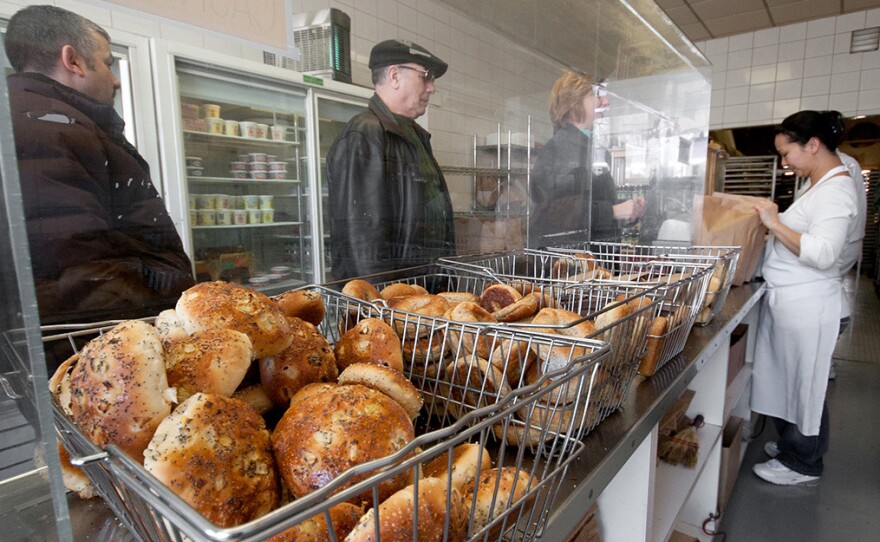 Gryfe's Bagel Bakery is legendary in Toronto, and lines stretch out the door in the morning. The bakery also has a literary claim to fame.