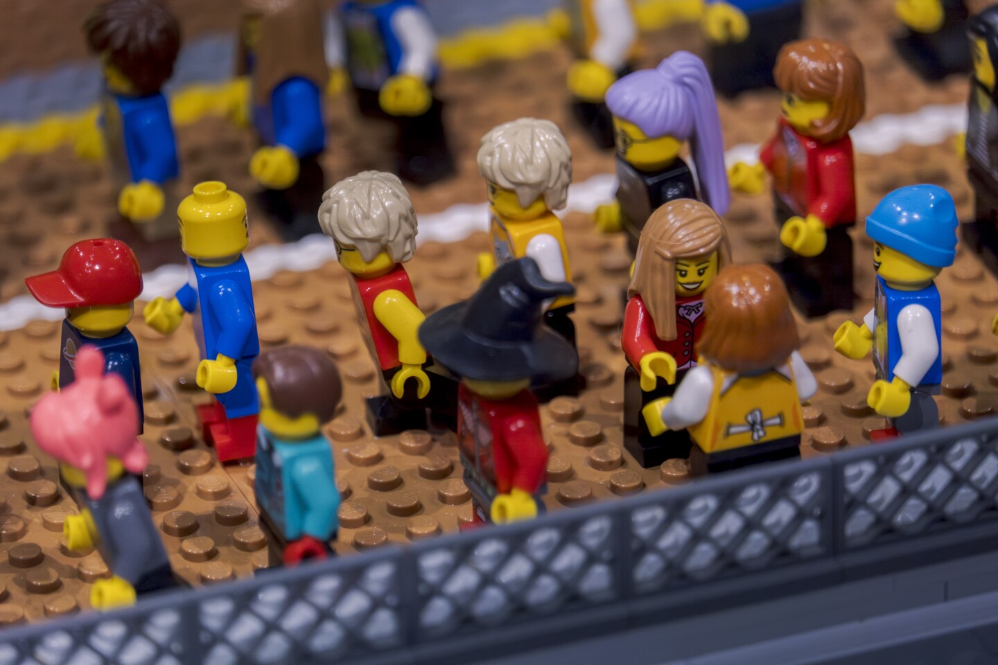 LEGO people meet and greet at the LEGO Comic-Con on July 25, 2025.