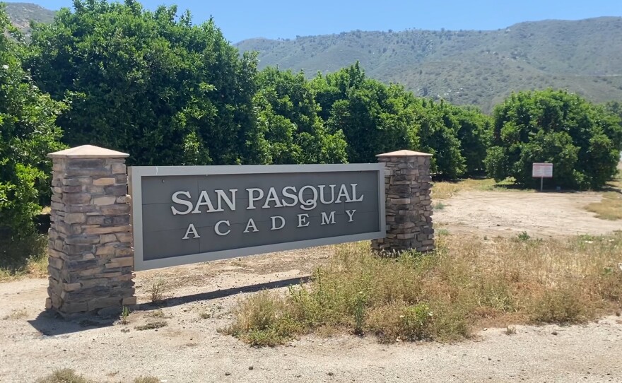 Exterior of San Pasqual Academy in Escondido. May 4, 2021.