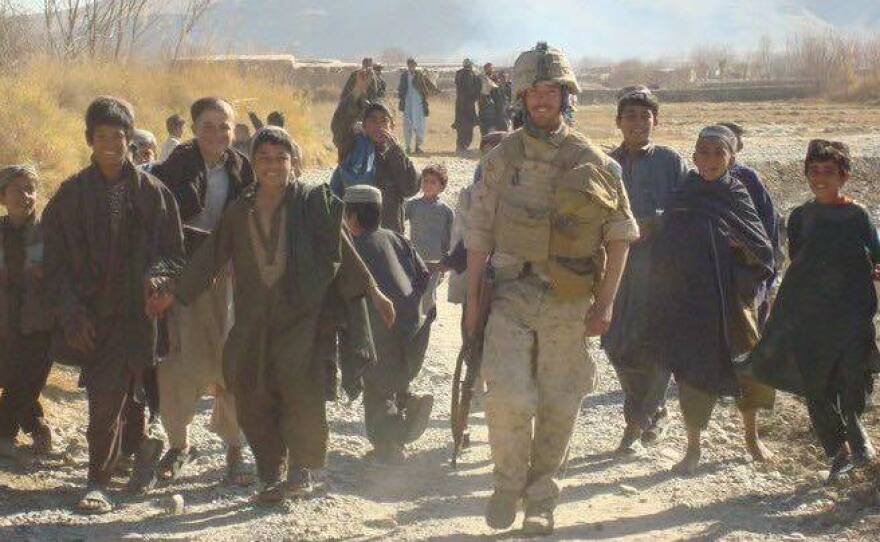 Burke deployed to southern Afghanistan in 2009. Based in a remote village, he was friendly with the local children and then scarred when several died when they found a piece of unexploded ordnance.