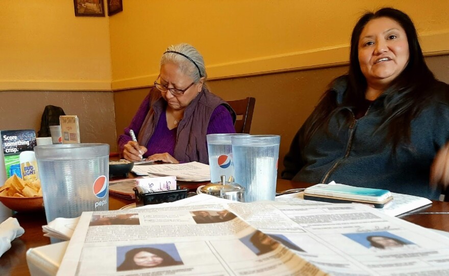 Angelita Chegup (left) and Tara Amboh are among four women banished from their reservation for what they say are political reasons. They're now suing the Ute Tribe in Utah.