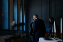 House Minority Leader Hakeem Jeffries, D-N.Y., looks out a window at Independence Hall in Philadelphia on July 2, 2026.