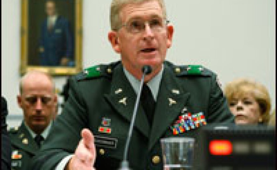 Army Surgeon General Eric Schoomaker, shown testifying at a congressional hearing in September, has implemented policies to help Army hospitals address a rash of drug overdoses.