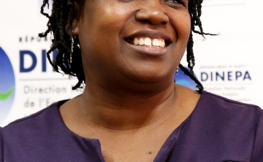 Edwige Petit, the director of sanitation for Haiti's water and sanitation agency DINEPA, is in charge of planning and building internationally funded sewage treatment plants.