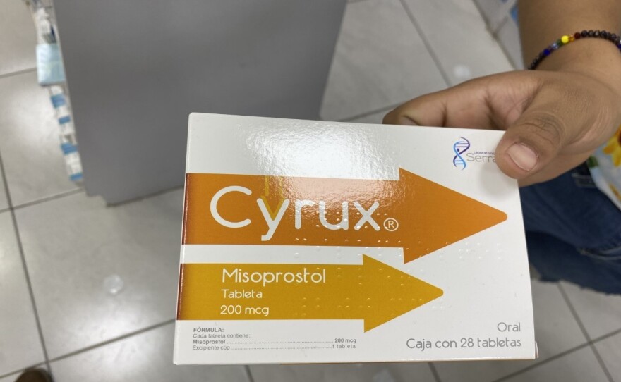 One of two abortion drugs available without a prescription in some Mexican drugstores.