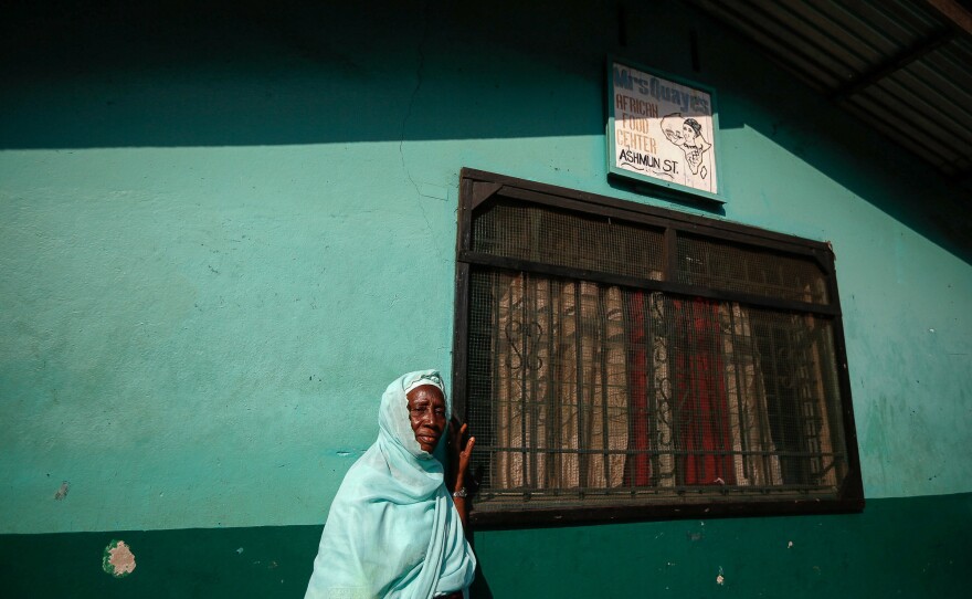 Mama Quaye has run Mrs. Quayes African Food Center on Ashmun Street in downtown Monrovia for over 20 years. Fear of Ebola has taken a toll on her business.