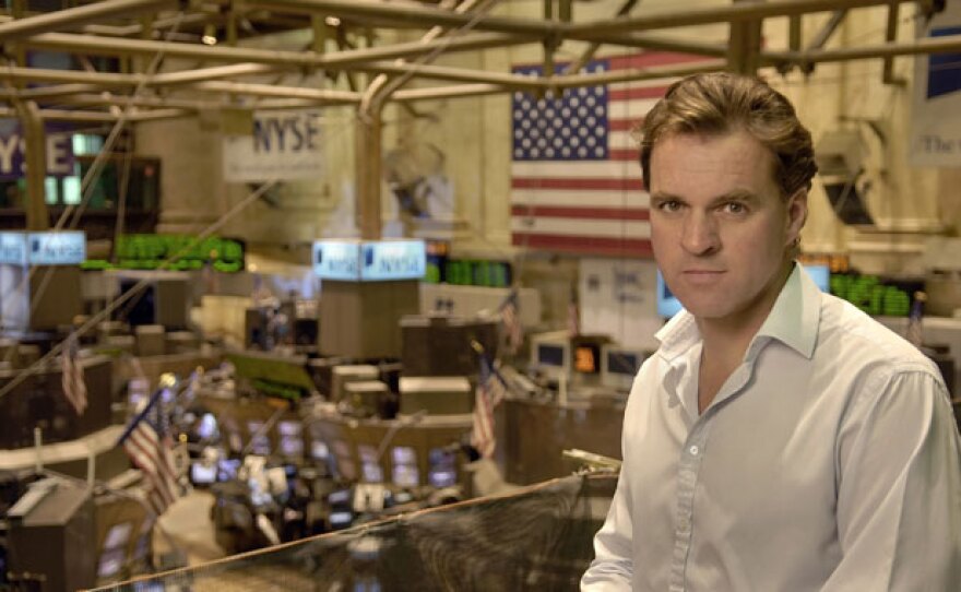 Financial historian and best-selling author Niall Ferguson, shown here at the New York Stock Exchange, traces the evolution of money in THE ASCENT OF MONEY, based on his book of the same title.