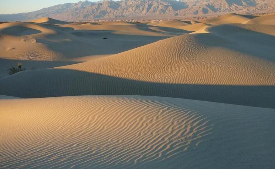 Mesquite Flat Sand Dunes in Death Valley.