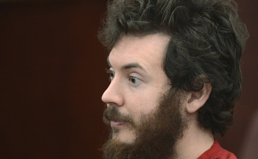 Accused Aurora theater gunman James Holmes during a March court hearing in Centennial, Colo.