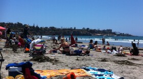 A lifeguard and several other beachgoers reported seeing a Great White Shark about 50 yards off La Jolla Shores on Monday, July 2, 2012.