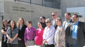 The plaintiffs in the case Sevcik v. Sandoval, which challenges Nevada's stance on same-sex marriage.