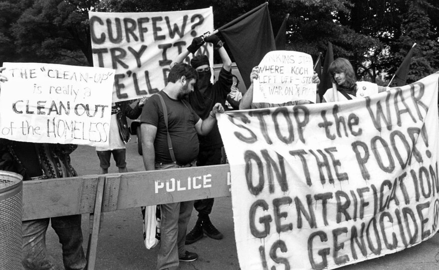 A 1988 riot in Tompkins Square Park in New York's East Village helped bring the concept of gentrification to the fore in the U.S.