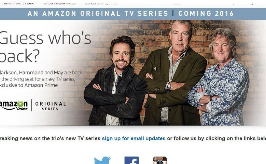 Top Gear' Team Signs Deal With Amazon; New Car Show Set For 2016