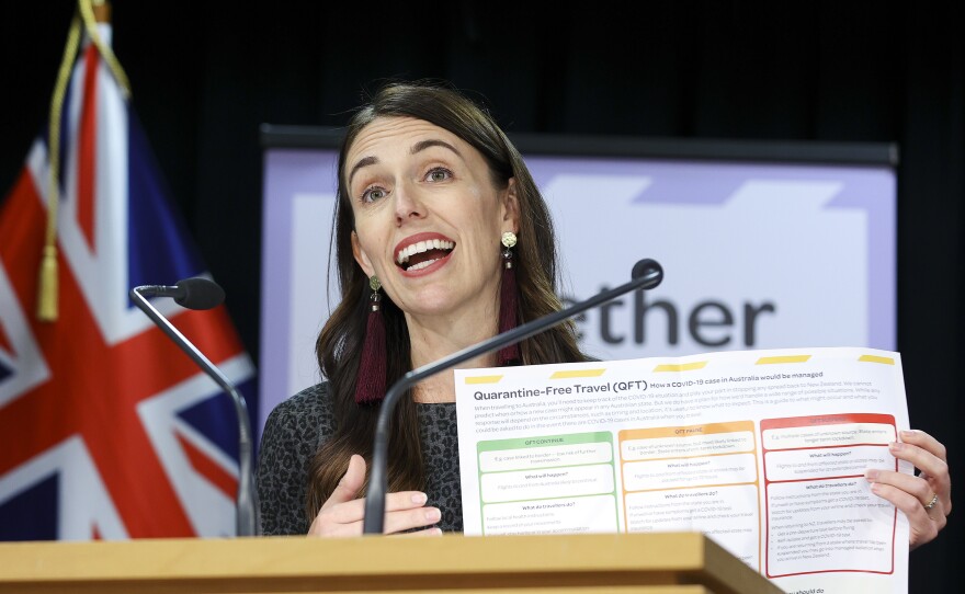 Prime Minister Jacinda Ardern announced that quarantine-free travel between New Zealand and Australia will start on Monday, April 19.