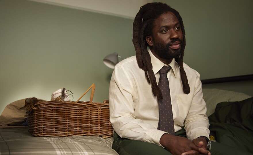 Adjani Salmon as Kwabena in <em>Dreaming Whilst Black</em>.