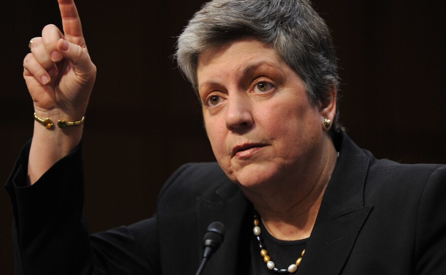 Janet Napolitano speaks on Capitol Hill, July 12, 2013.