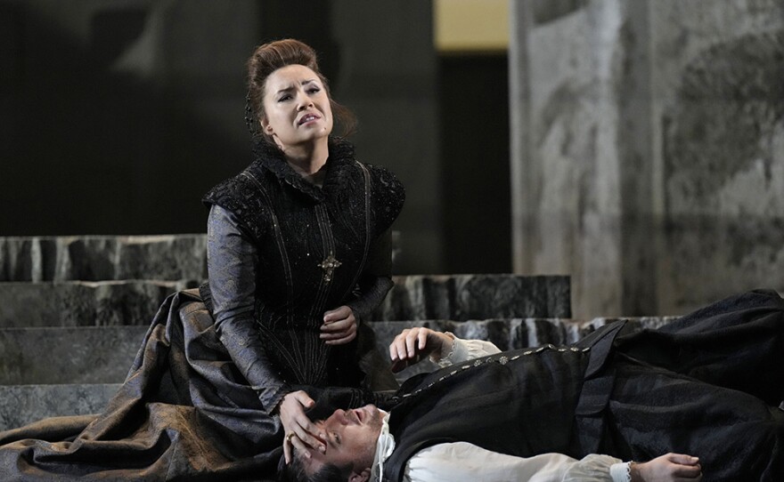 Sonya Yoncheva as Élisabeth and Matthew Polenzani in the title role of Verdi's "Don Carlos."
