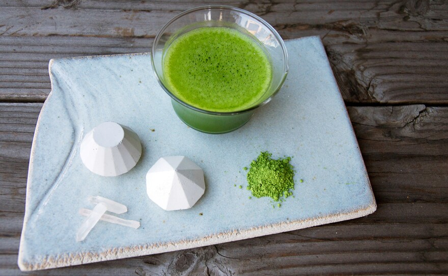 Ground, sifted and whisked, matcha tea has been used in Japanese tea ceremonies for around 800 years.