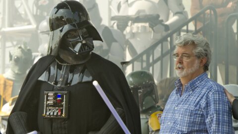 <b>2011: George Lucas Releases A Blu-ray Box Set Of The Six Star Wars Films. </b> Many fans are urging a boycott of the set because Lucas made unwanted changes, including having Darth Vader scream "Noooo!" when he kills Emperor Palpatine. One review on Amazon.com says: "Adding Vader's 'Nooo!' is just going too far." As someone who missed the key scene in the movie theater when Darth Vader told Luke Skywalker he was his father because I was 7 and had to go to the bathroom, I can relate ... a little. 