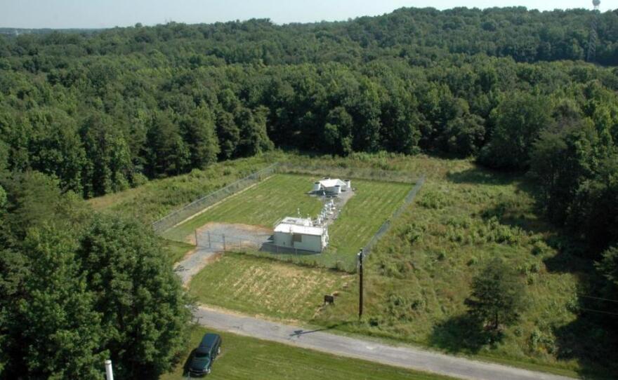 The DISCOVER-AQ aircraft will fly over this ground station in Beltsville, Md., to gather data in an attempt to better understand pollution in the atmosphere.